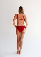 Maroon Tanga Bikini Bottom