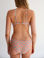 Retro Palm Tanga Bikini Bottom