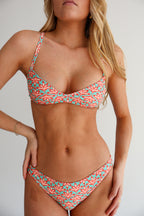 Retro Palm Cami Bikini Top