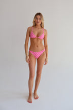 Pink Feather Brakini Bikini Top