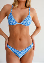 Blue Feather Brakini Bikini Top