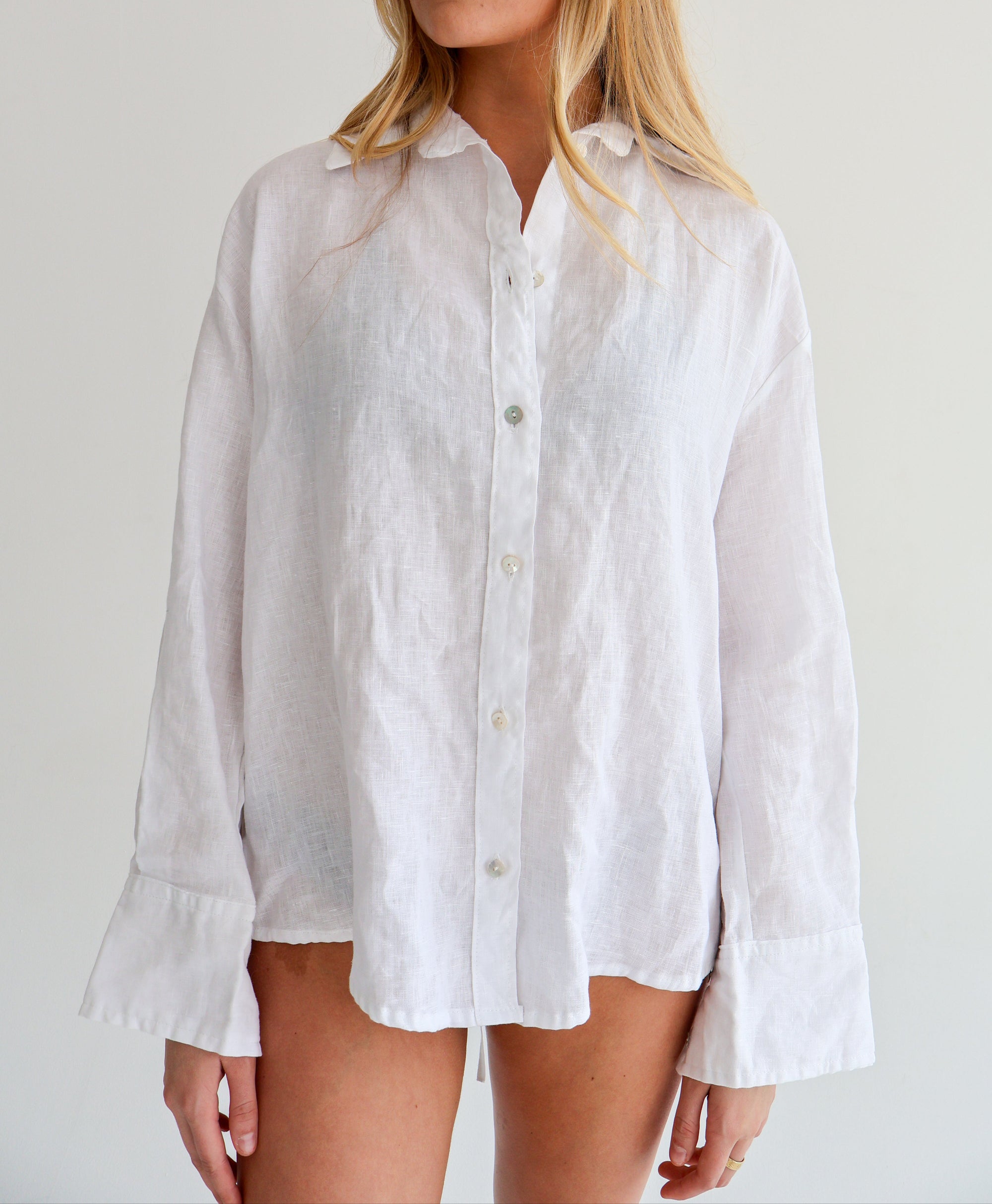 White Linen Shirt
