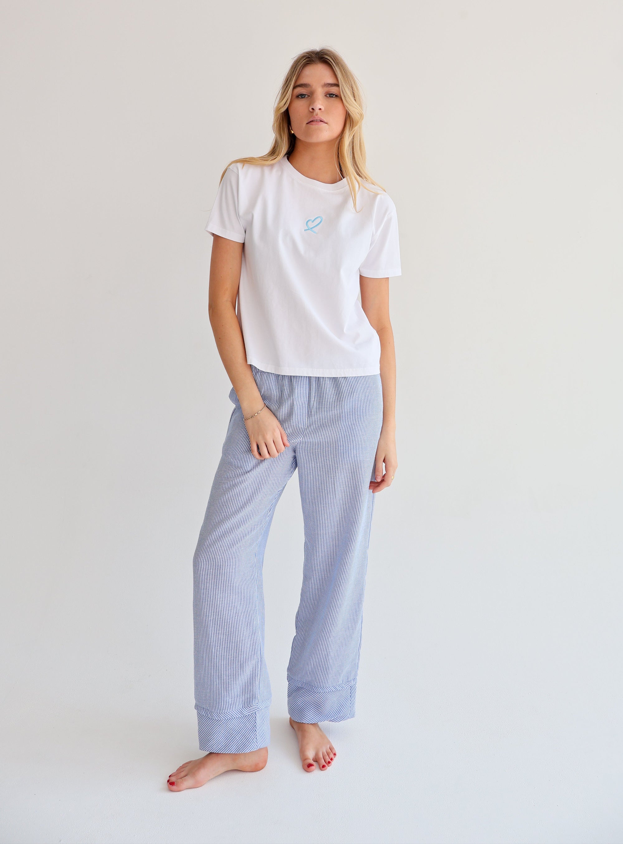 LULU Blue Heart T-Shirt