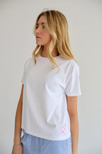LULU Pink Heart T-Shirt