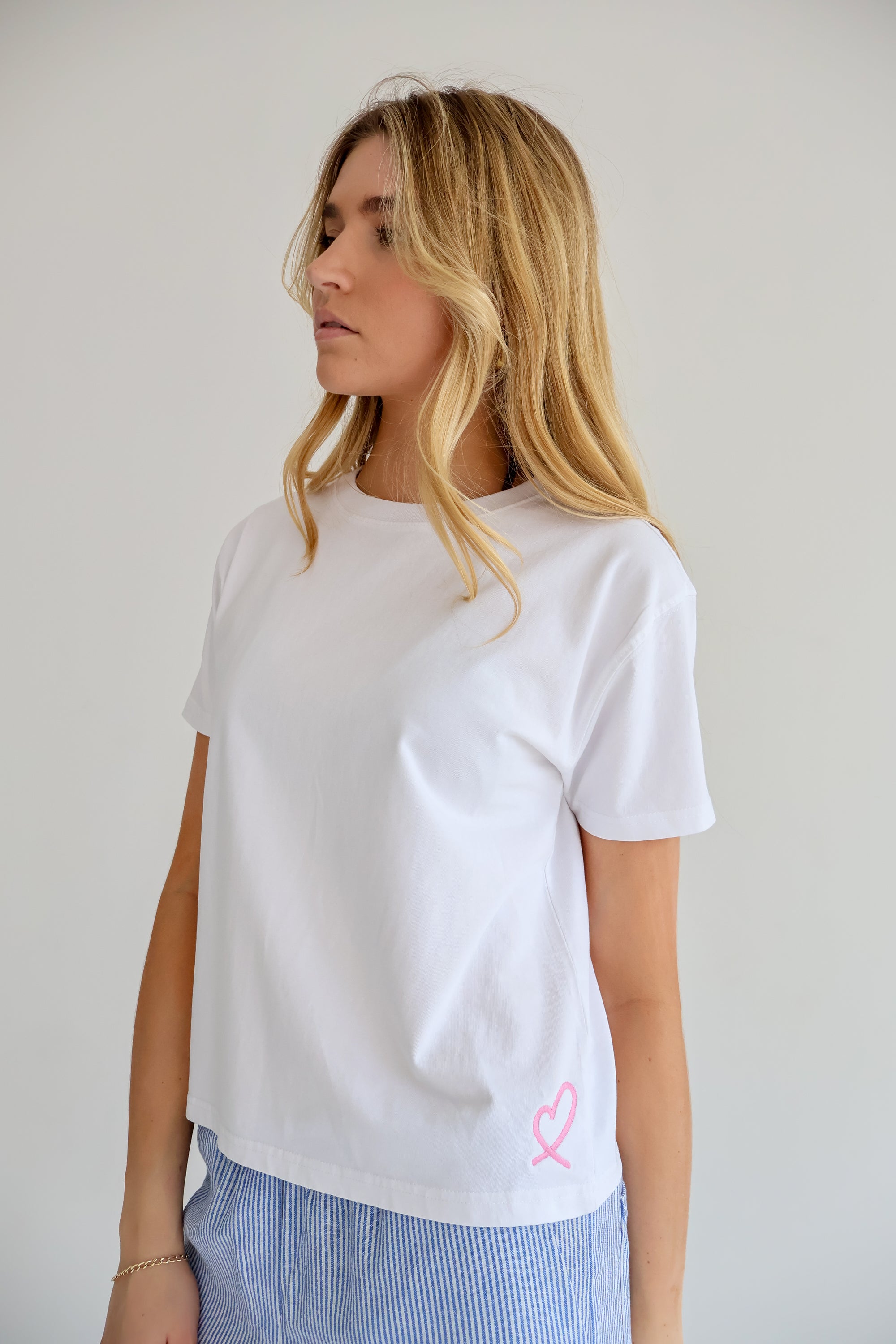 LULU Pink Heart T-Shirt