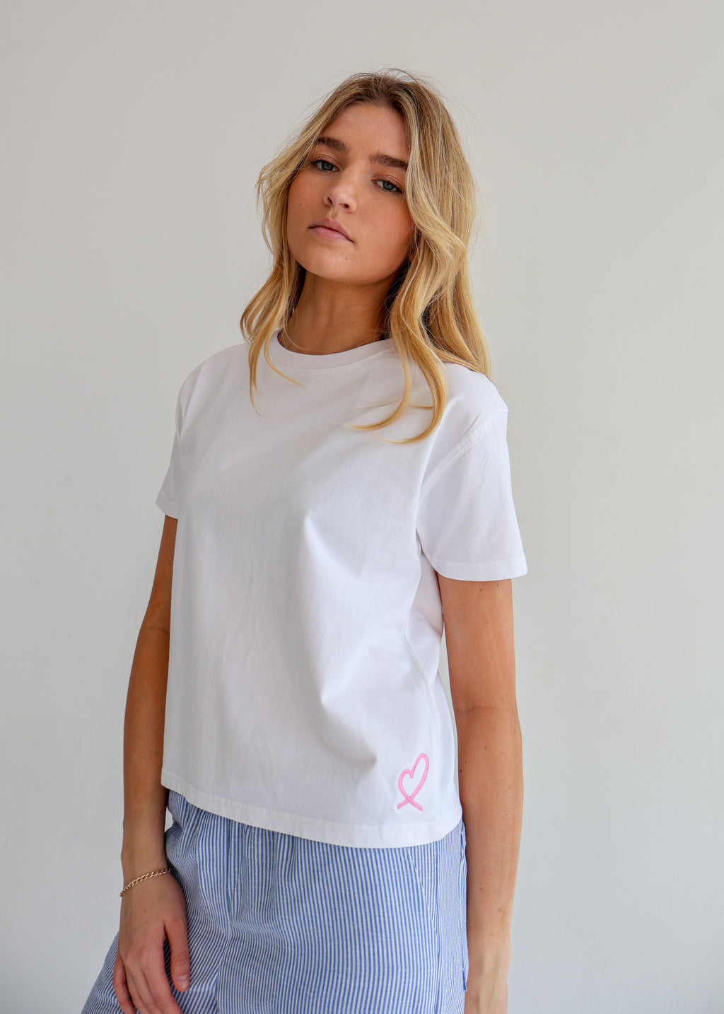 LULU Pink Heart T-Shirt