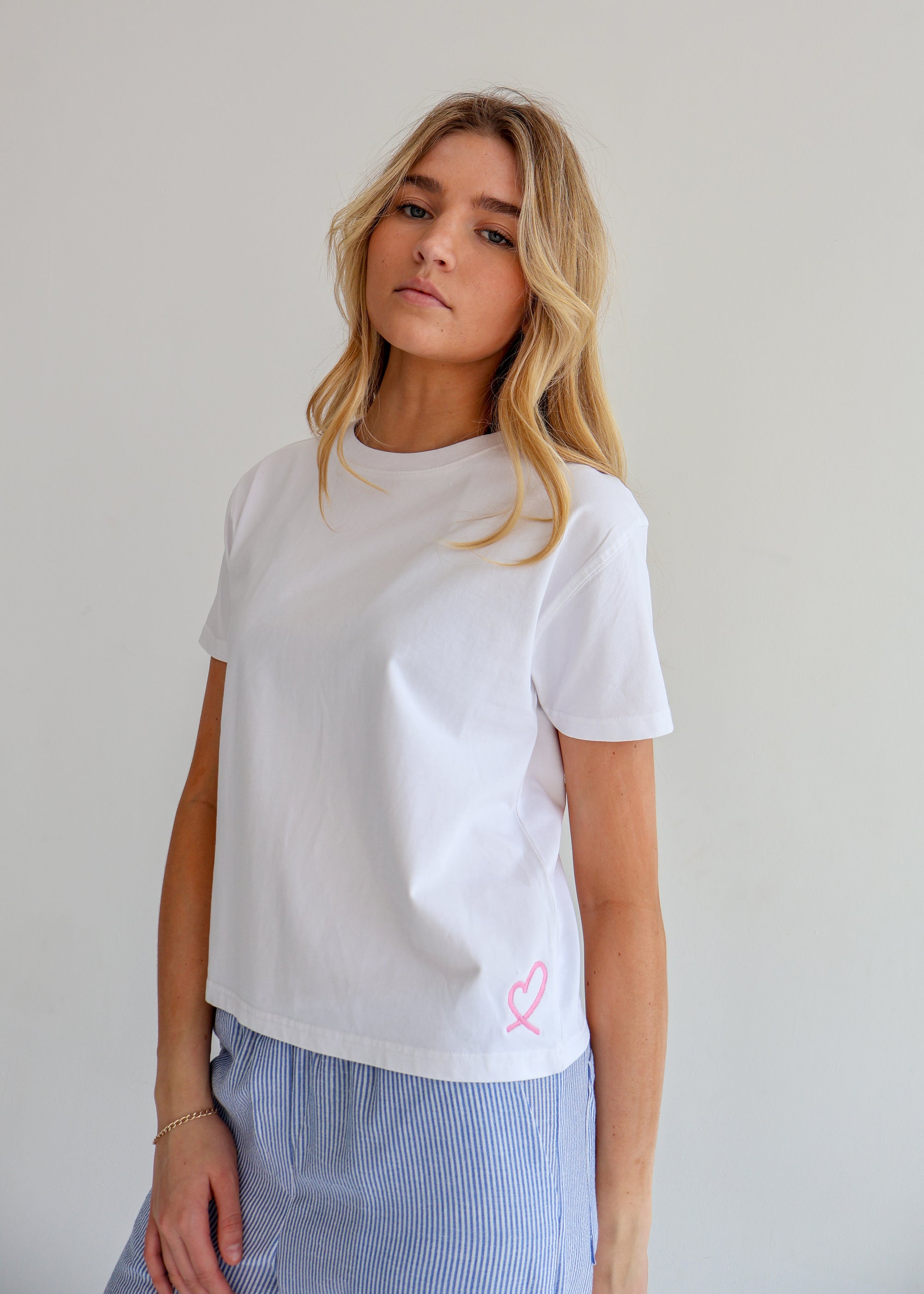 LULU Pink Heart T-Shirt