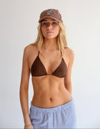 Brown Lulu Peak Cap