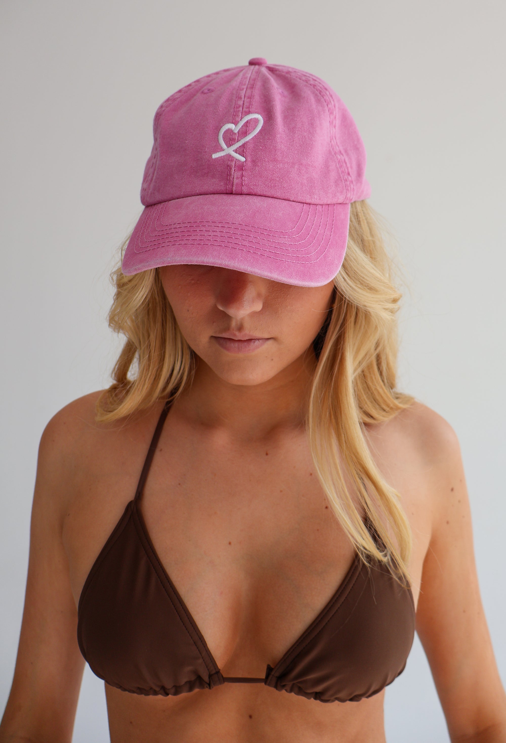 Pink Lulu Peak Cap