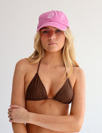 Pink Lulu Peak Cap