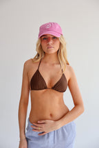 Pink Lulu Peak Cap