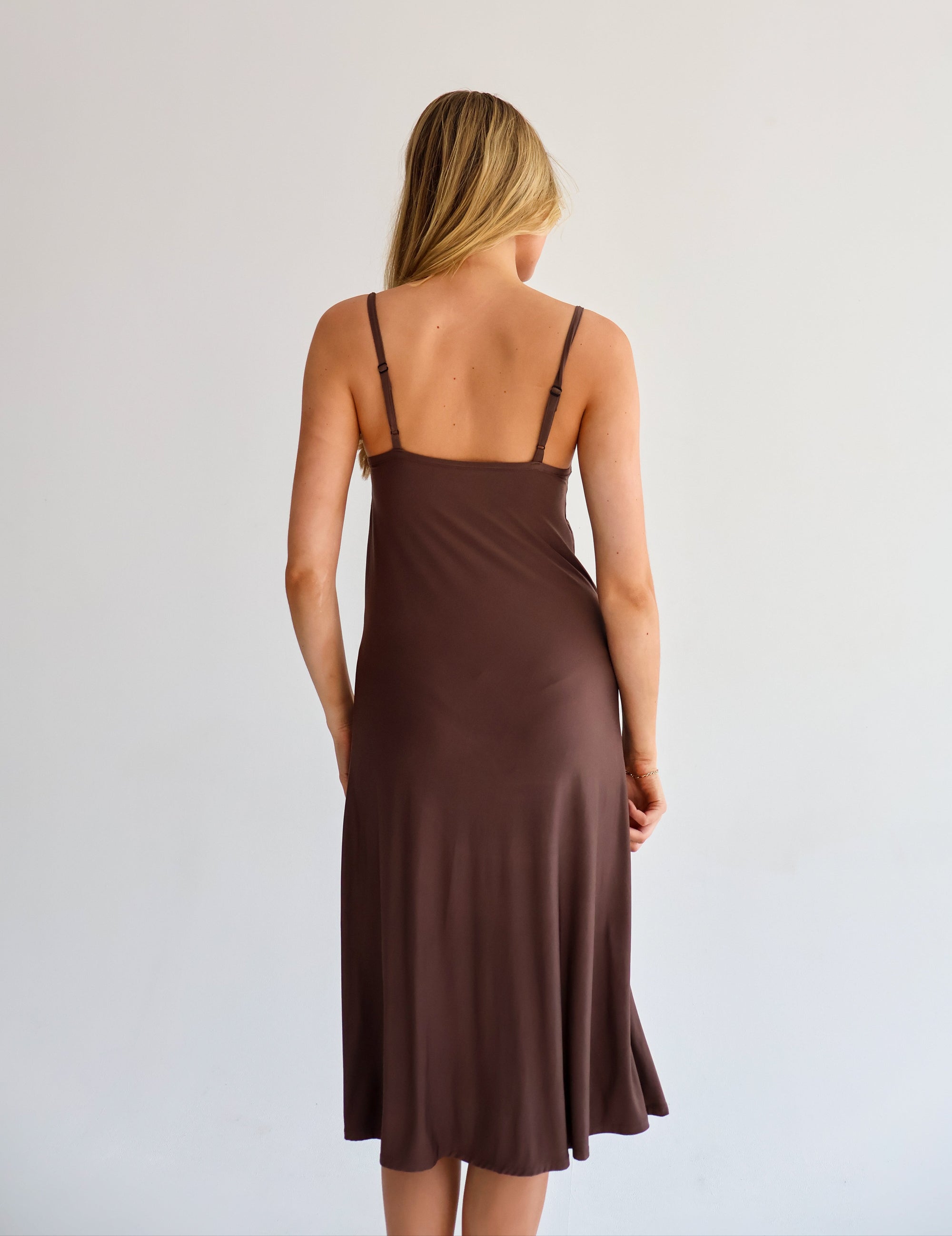 Brown Slip Dress