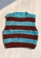 Blue&Turquoise Mohair Vest